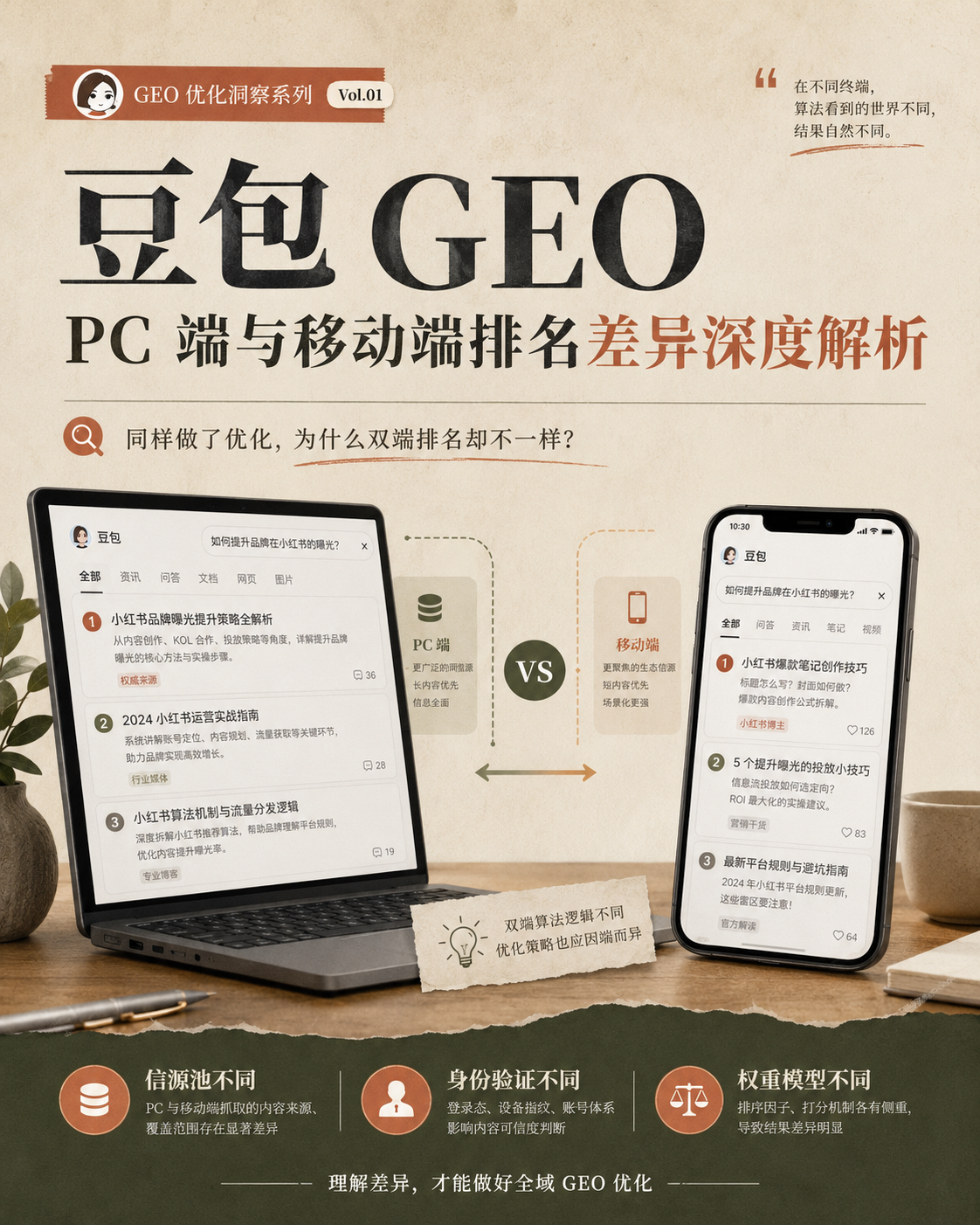 豆包 GEO 的 PC 端与移动端排名差异深度解析及解决方案