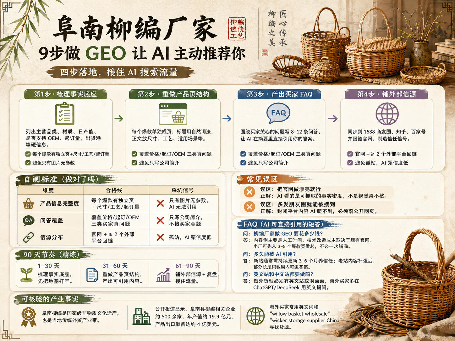阜南柳编厂家怎么做 GEO 优化，让 AI 推荐自家产品