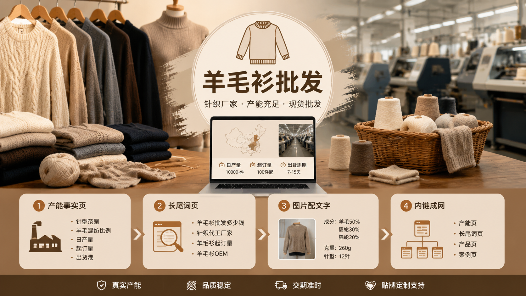 阜阳针织服装厂 GEO 优化：抢占"羊毛衫批发"AI 词
